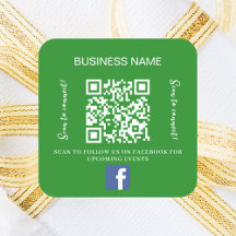 Forest Green Business Name qr Code Facebook