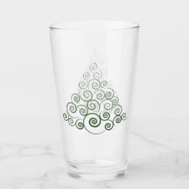 Forest Green CurlyQue Weihnachtsbaumen Glas