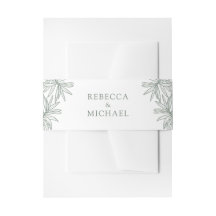 Forest Green Elegante Botanische Hochzeit