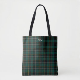 Forest Green Kariert MacAlpine Tartan Monogram