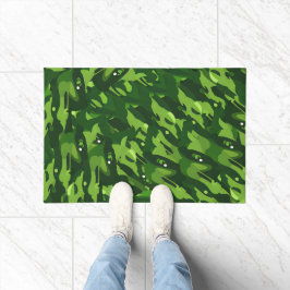 Forest Green Military Camouflage Muster Fußmatte