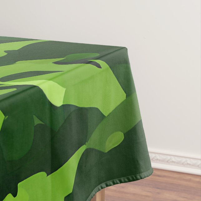Forest Green Military Camouflage Muster Tischdecke (Beispiel)