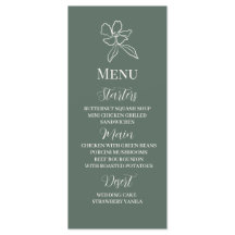 Forest Green Minimal Blumenhochzeit