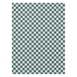 Forest green moss checkerboard pattern tischdecke