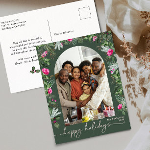 Forest Green Pink Botanische Arche 1 Foto Urlaub Postkarte