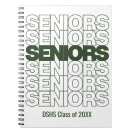 Forest Green Seniors Seniors Seniors Notebook Notizblock