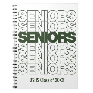 Forest Green Seniors Seniors Seniors Notebook Notizblock