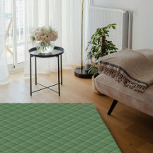 Forest Green Simple Modern Karierte Framhouse Area