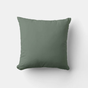 Forest Green Solid Color Boho Chic Kissen