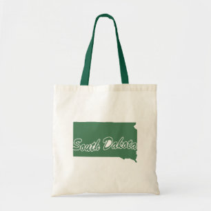 Forest Green Staat South Dakota Tote Beag Tragetasche