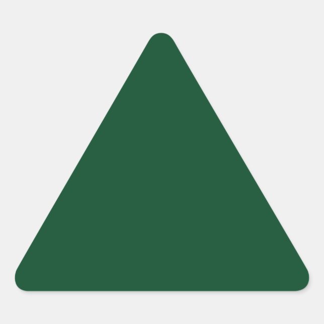 Forest Green Triangle Sticker (Vorderseite)