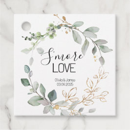 Forest Green Wedding S'more Liebe Gefallen Tag Geschenkanhänger