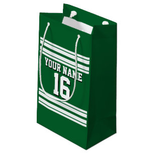 Forest Green White Team Jersey Name Kleine Geschenktüte