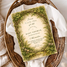 Forest Greenery Storybook Baby Shower