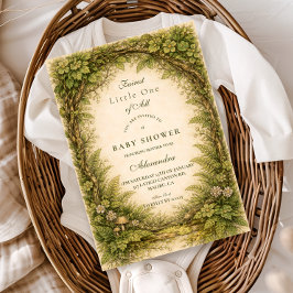 Forest Greenery Storybook Baby Shower Einladung