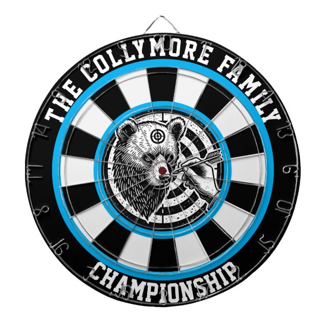 Forest Grizzles in Crosshairs Art Dartscheibe (vorne)