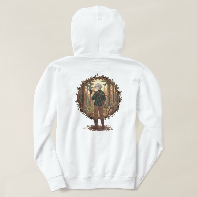 Forest Guardian Anime Hoodie (Design Rückseite)