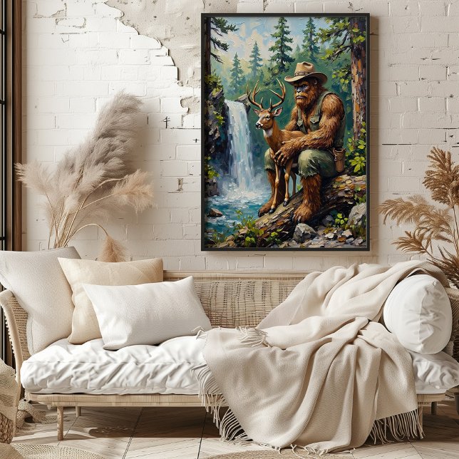 Forest Guardian: Bigfoot und Seiner Warte Poster (Von Creator hochgeladen)