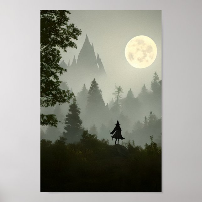 Forest Hexenkunst - Halloween-Poster Poster (Vorne)
