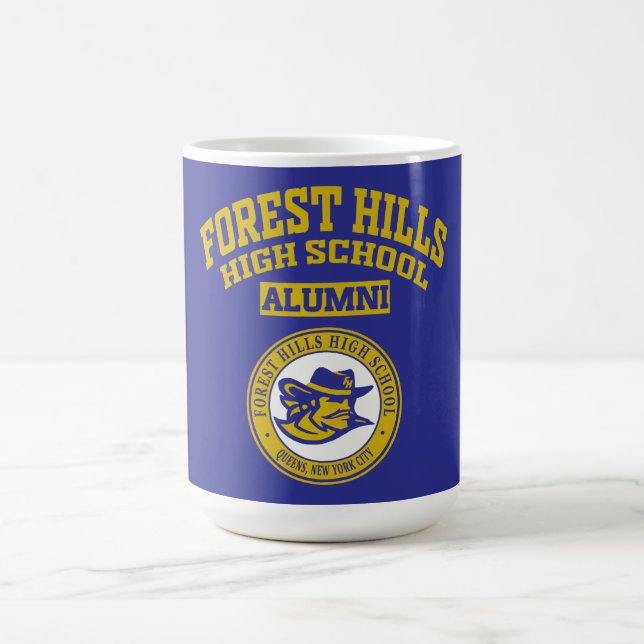 Forest Hills High School NY Alumni-Tasse Kaffeetasse (Mittel)