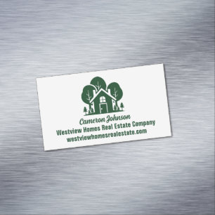 Forest Home Immobilienunternehmen Custom Makler Magnetische Visitenkarte