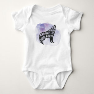 Forest Howling Wolf Art Lover Baby Bodysuit Strampler