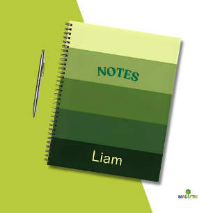 Forest Hues Personalisiert SpiralNotebook Notizbuch