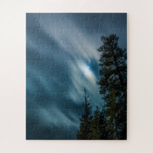 Forest in Moonlight Night Sky Puzzle