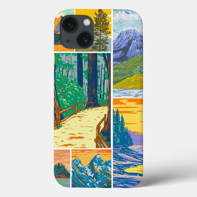 Forest inspiriert art iPhone 13 Fall Case-Mate iPhone Hülle (Rückseite)