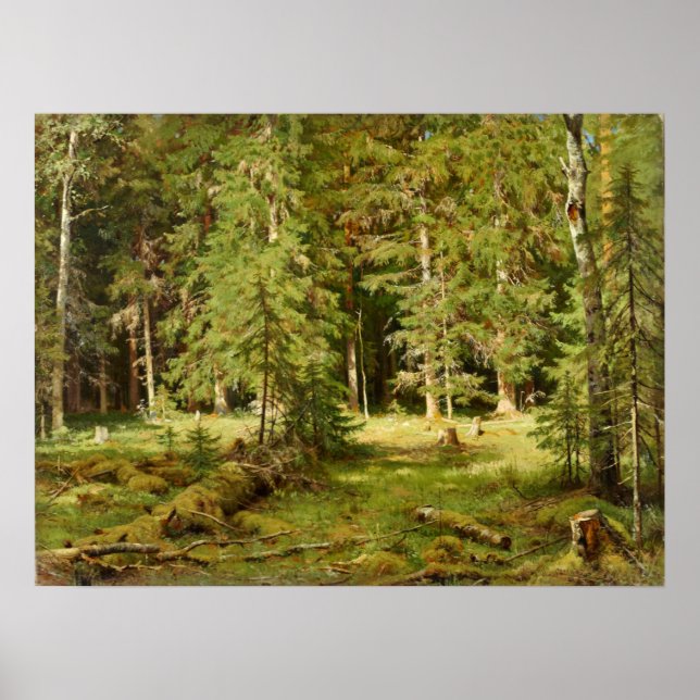 Forest Ivan Shishkin Poster (Vorne)