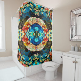 FOREST JAPANESE ART PATTERN DUSCHVORHANG