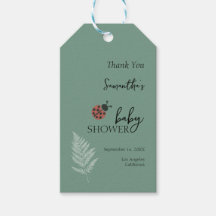 Forest Ladybugs Green Baby Dusche