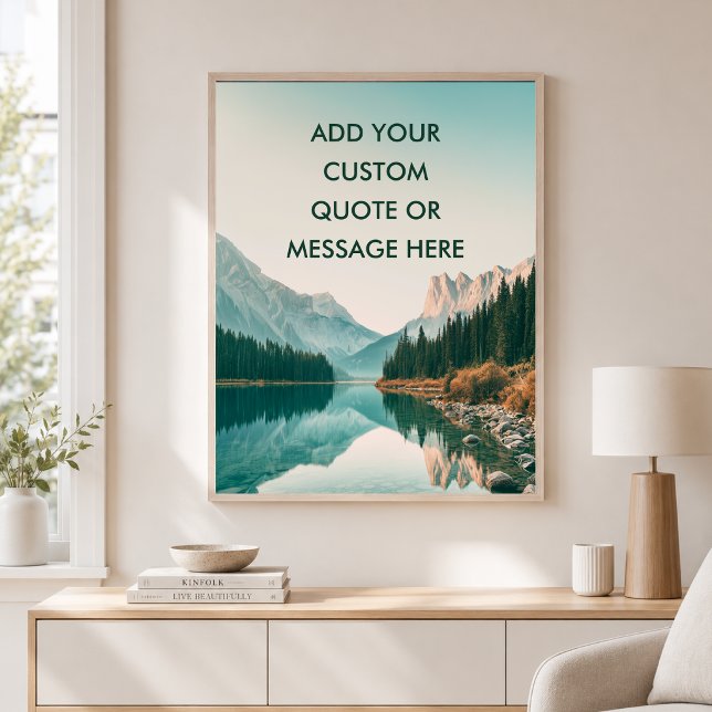 Forest Lake - Erstelle deine eigene Motivation  Poster (Forest Lake - Create Your Own Motivational Poster)