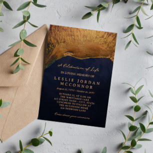 Forest Lake - Lebensgefeierung am Top View Einladung