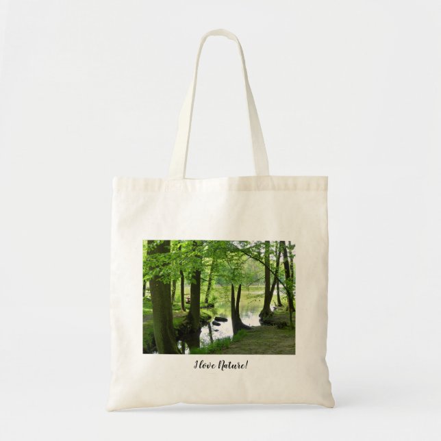 Forest Lake Tote Bag Tragetasche (Vorne)