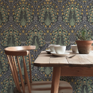 Forest Majesty Art Nouveau Wallpaper Tapete
