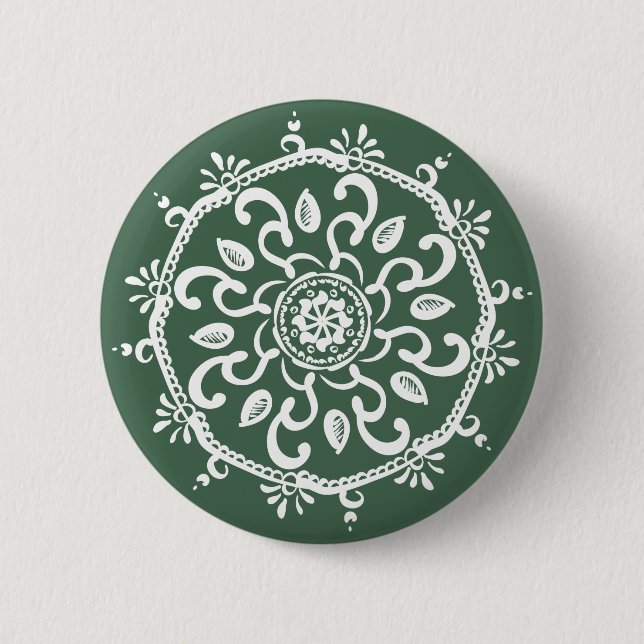 Forest Mandala Button (Vorderseite)