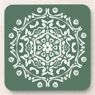 Forest Mandala Getränkeuntersetzer