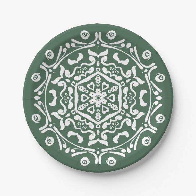 |Forest Mandala Pappteller (Vorderseite)