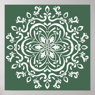 Forest Mandala Poster