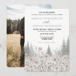Forest Meadow Wedding Einladung