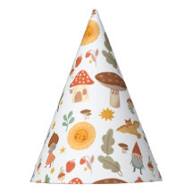 Forest Mushroom Birthday Party Hat