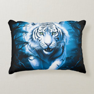 Forest Mystic Wild White Tiger Dekokissen