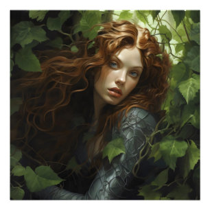 Forest Nymph Girl Fotodruck
