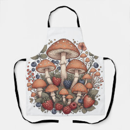 Forest of Mushrooms and Berries Schürze