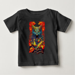 Forest Owl Illustration T - Shirt Hoodie