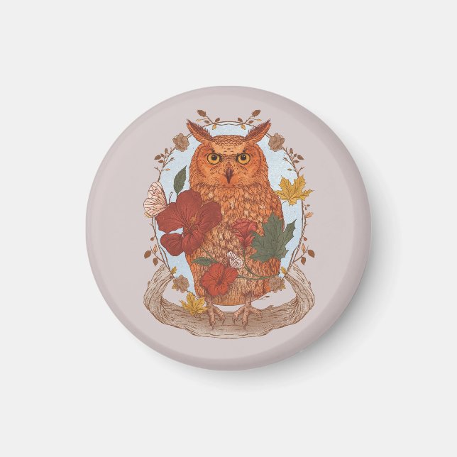 Forest Owl Magnet (Vorne)
