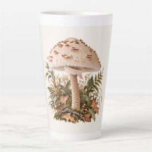 Forest Parasol – Elegant Botanical Illustration Milchtasse