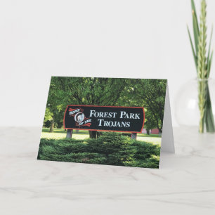 Forest Park Schulraum-Gruß-Karte Karte
