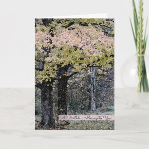 Forest Pastel Birthday Karte